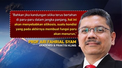 Simak! Ini Bahaya Abu Vulkanik untuk Kesehatan