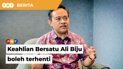 Tanding bebas, keahlian Bersatu Ali Biju boleh terhenti serta merta