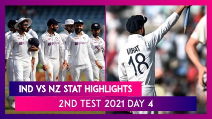 IND vs NZ Stat Highlights 2nd Test 2021 Day 4: India’s Dominance at Home Continues