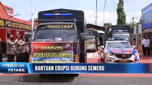 Polres Sukoharjo Salurkan 4 Truk Bantuan Untuk Korban Bencana Alam Gunung Semeru dan Banjir Rob di Pekalongan