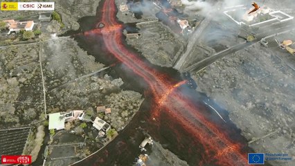 Detectada una nueva colada por el Sur del Cumbre Vieja, en La Palma