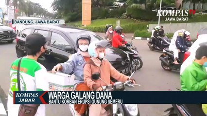 Warga Galang Dana Bantu Korban Erupsi Gunung Semeru