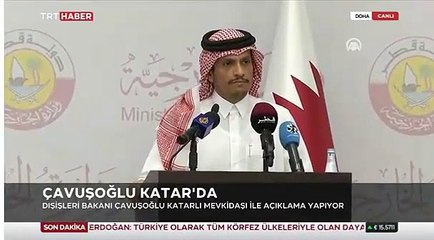 Çavuşloğlu'na "Katar'a mali destek talep etmek için mi geldiniz?" diye soruldu, TRT yayını kesti