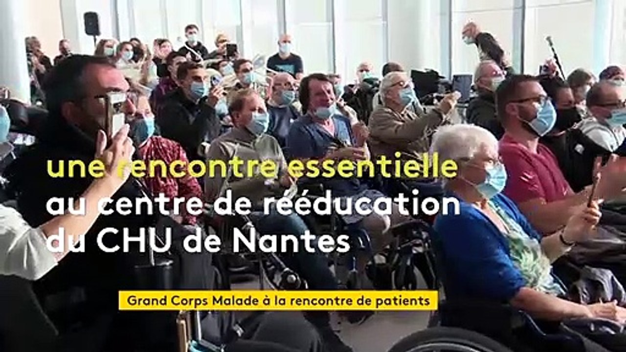 En réponse à leur clip, Grand Corps Malade vient à la rencontre des soignants et des patients du CHU de Nantes