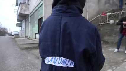 8 yaşındaki Mikail'in tek hayali büyüyünce jandarma komando olmak