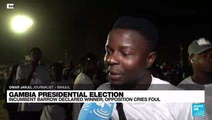 President Barrow wins second term in Gambia election