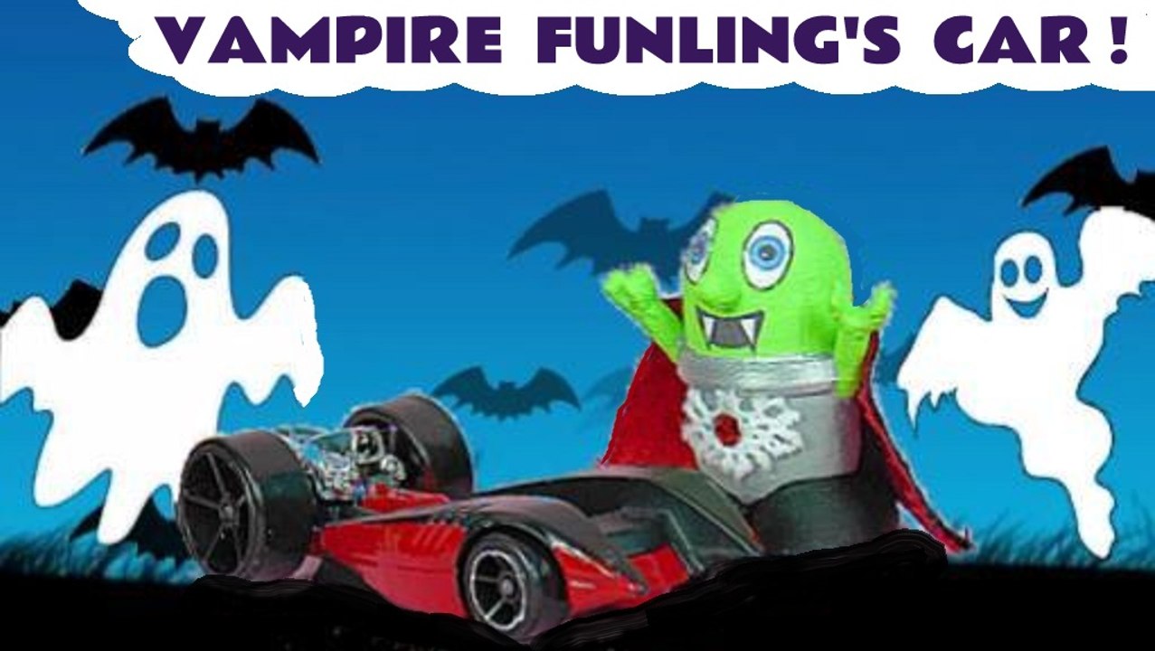 Vampire Funling New Car from the Funny Funlings Toys in this Spooky Halloween Full Episode with Ghost Toys in this Family Friendly Stop Motion Toy Story Video for Kids by Toy Trains 4U