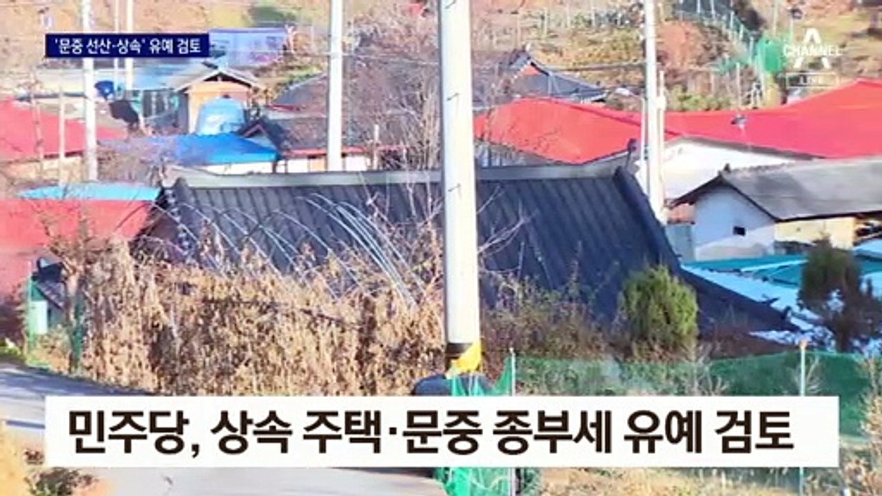 민주당, ‘문중 선산·상속’ 종부세 유예 검토