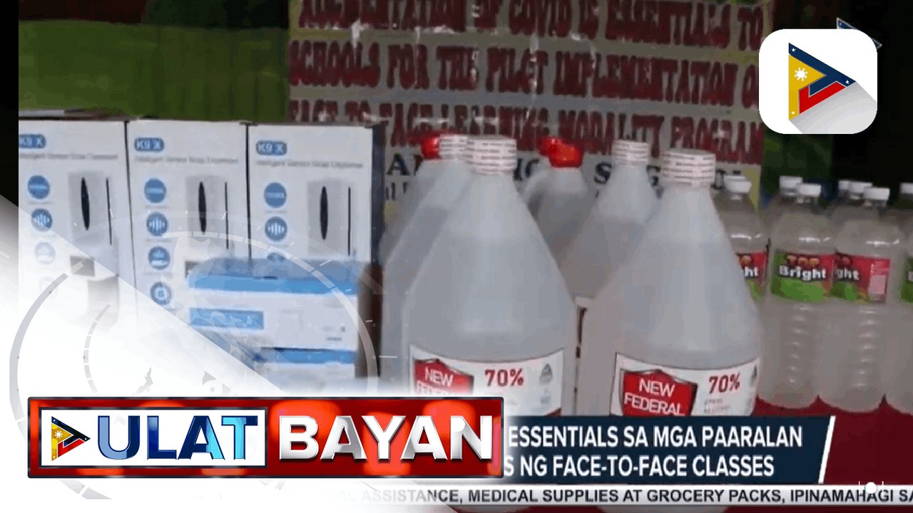 OCD-10, namigay ng COVID-19 essentials sa mga paaralan sa Bukidnon na nagbukas ng face-to-face classes