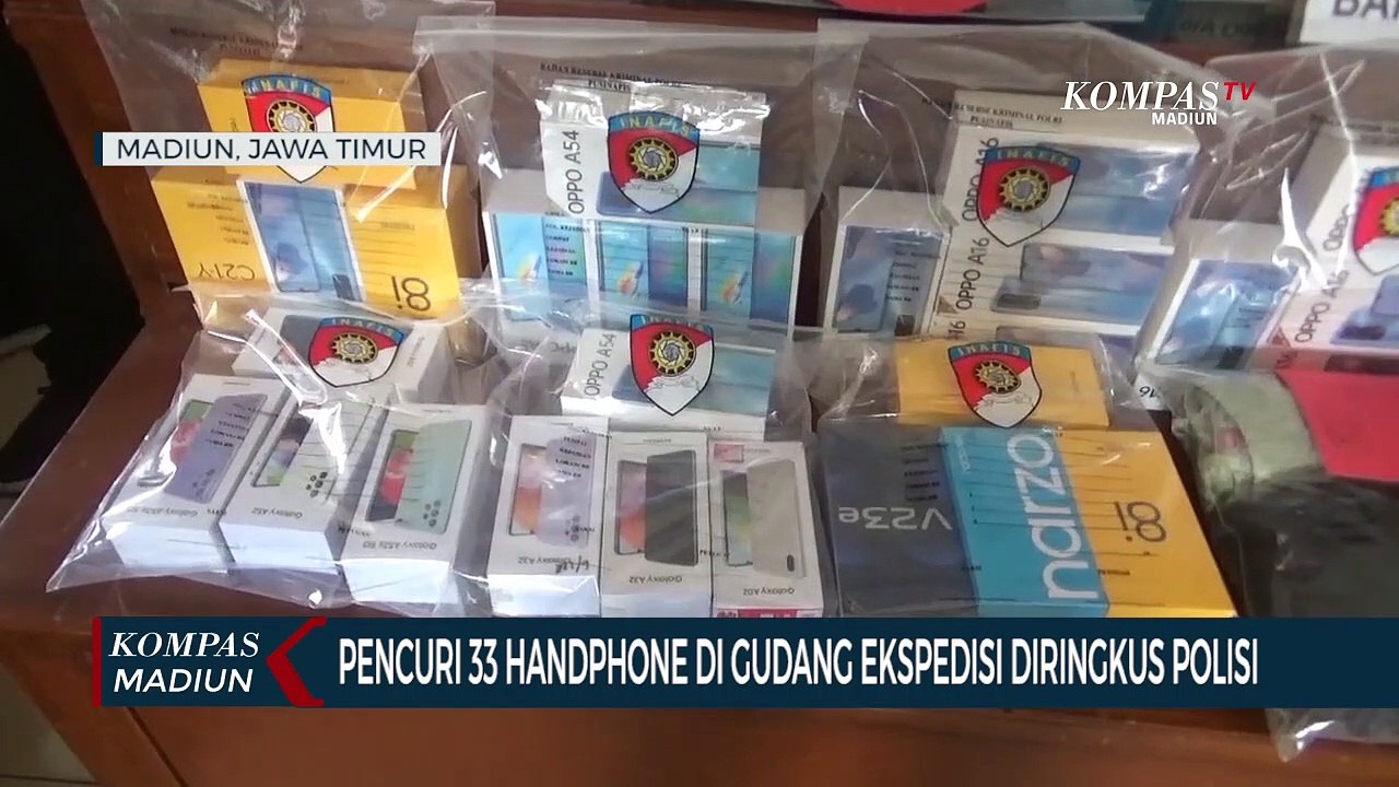 Pencuri 33 Handphone Di Gudang Ekspedisi Diringkus Polisi