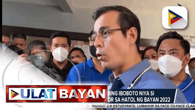 Mayor Moreno, sinabing iboboto niya si Pres. Duterte bilang senador sa Hatol ng Bayan 2022 -VP Robredo, pinarangalan ang mga frontliner at ilang grupo sa Baguio City -Ex-Sen. BBM, may nakikitang ilang problema sa Rice Tariffication Law -Sen. Lacson, nanaw