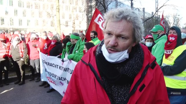 Manifestation nationale à Bruxelles: réaction de Thierry Bodson (FGTB)