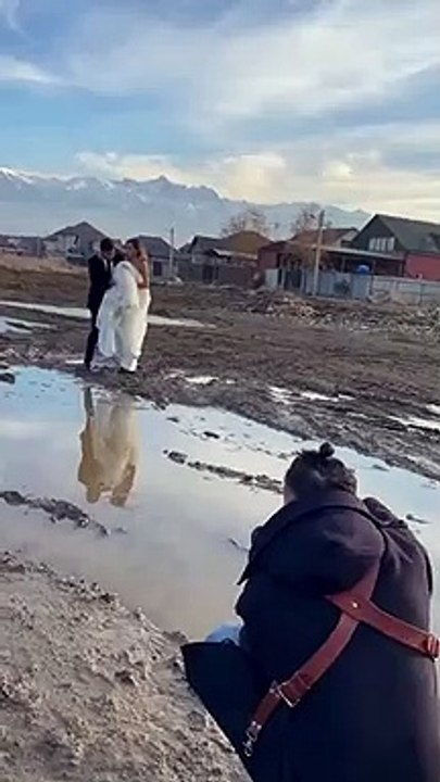 Quand tu prends trop de risques pour faire une photo de mariage originale !