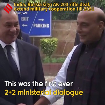 India, Russia Sign AK-203 Rifle Deal, Extend Military Cooperation Till 2031