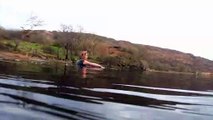 Amanda Owen wild swimming in Snowdonia