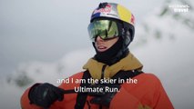 Watch this extreme skier take on steep hills and daring jumps in the Italian Alps