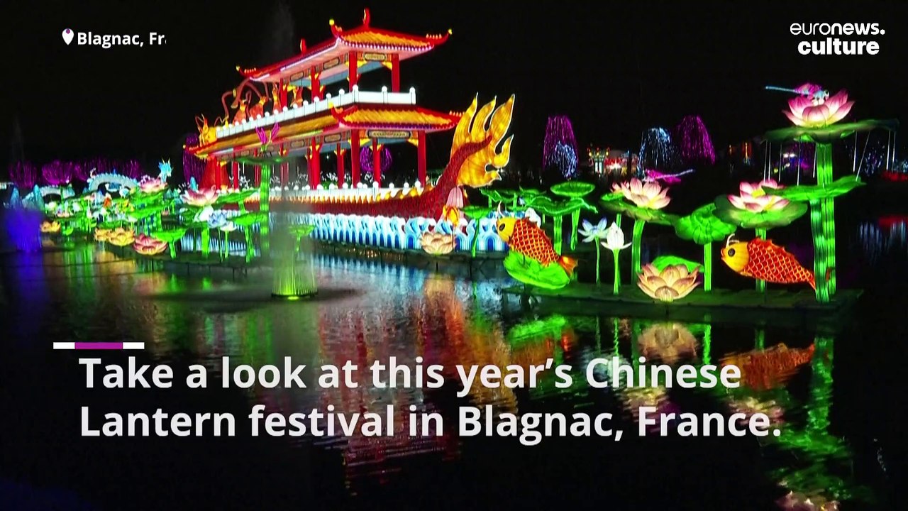 Spectacular Chinese lantern festival lights up French town of Blagnac