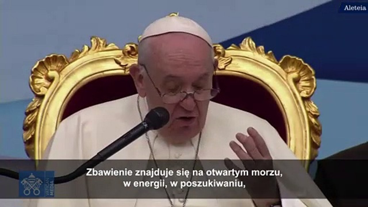 Franciszek do młodzieży:  Nie pozwólcie, aby sparaliżował was strach!