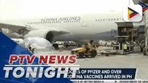 Over 1.08-M doses of Pfizer and over 1.4-M doses of Moderna vaccines arrived in PH