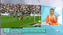 POR UM FIO! Grêmio sofre empate no fim para o Corinthians, com golaço de Renato Augusto, e agora precisa torcer para Juventude e Cuiabá não pontuarem em seus jogos hoje. QUE SITUAÇÃO! #JogoAberto