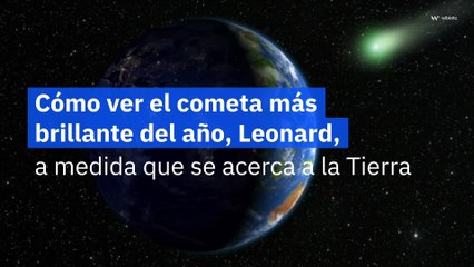 Cómo ver el cometa más brillante del año, Leonard, a medida que se acerca a la Tierra