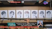 Portraits ng BTS, sabay-sabay na iginuhit ng isang fan gamit ang isang kamay | SONA