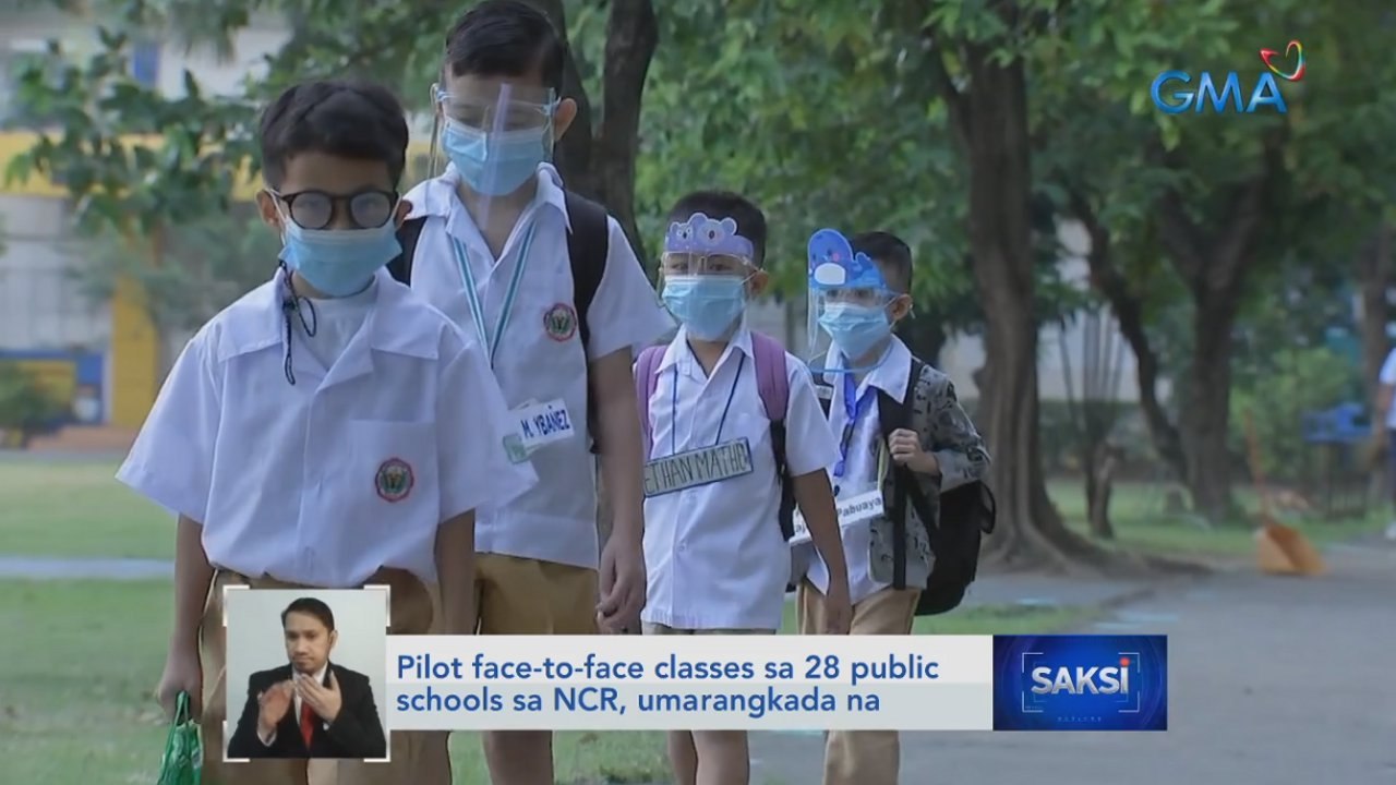 Pilot face-to-face classes sa 28 public schools sa NCR, umarangkada na | Saksi