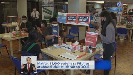 Mahigit 15,000 trabaho sa Pilipinas at abroad, alok sa job fair ng DOLE | Saksi