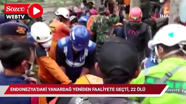 Endonezya’daki yanardağ yeniden faaliyete geçti, can kaybı 22’ye yükseldi