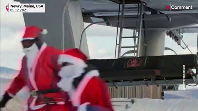 Jótékony Mikulás-lavina a lejtőn