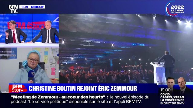 La séquence surréaliste d'une militante de SOS Racisme qui était à Villepinte et refuse de répondre sur BFM face aux affiches de son association demandant de faire taire Zemmour