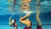 'El vuelo de las libélulas': disfrutar de la natación artística más allá de los 50 años