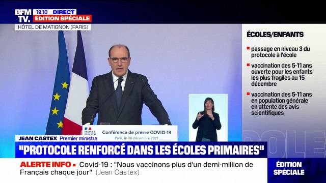 Vaccination des 5-11 ans: Jean Castex espère pouvoir ouvrir la vaccination à tous les enfants sur la base du volontariat d'ici la fin de l'année si possible