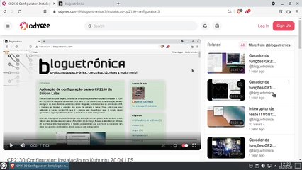 CP2130 Configurator: Demonstração no Kubuntu 20.04 LTS