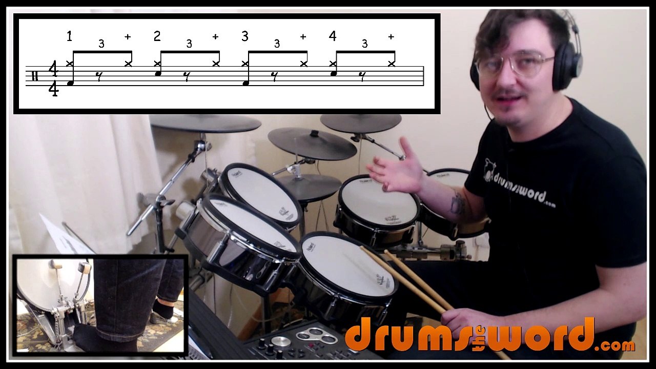★ Shuffle Drum Beats ★ FREE Beginner Video Drum Lesson | How To Play DRUM BEAT