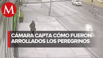 Captan en video momento en que fueron atropellados ciclistas en Calzada de Tlalpan