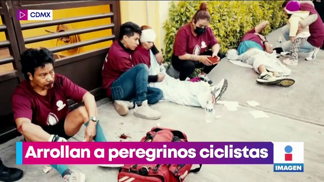 Arrollan a peregrinos ciclistas en la CDMX