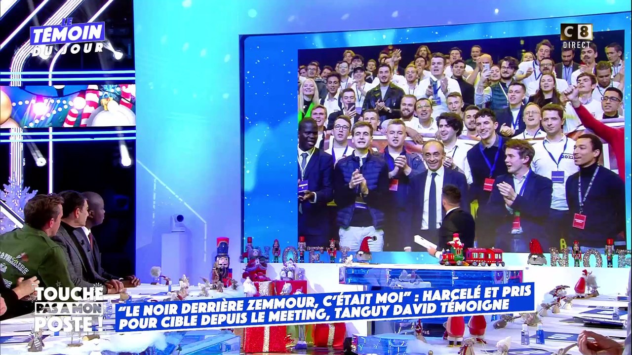 Cible de menaces et d'insultes, un militant d'Eric Zemmour témoigne en direct dans TPMP