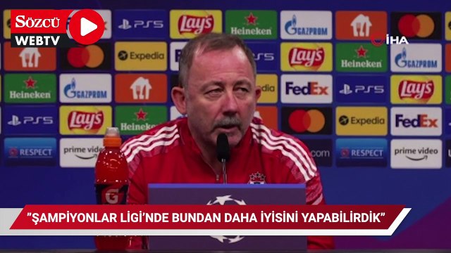 Sergen Yalçın: Şampiyonlar Ligi'nde bundan daha iyisini yapabilirdik