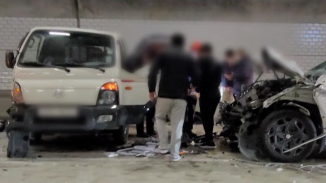 경기 광주1터널에서 동시다발 추돌...2명 병원 이송 / YTN