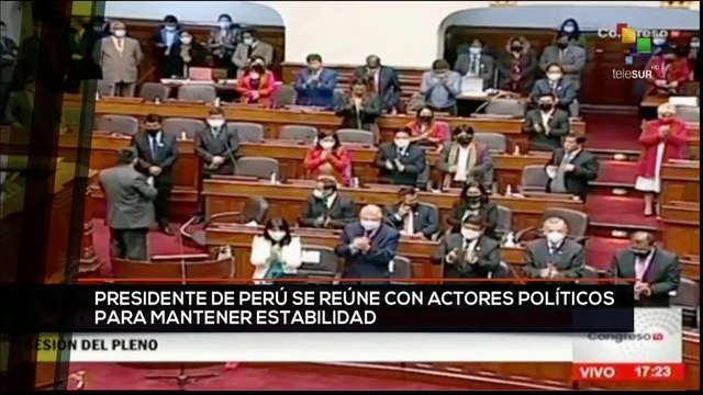 teleSUR Noticias 17:30 06-12: Pedro Castillo gestiona estabilidad política con autoridades