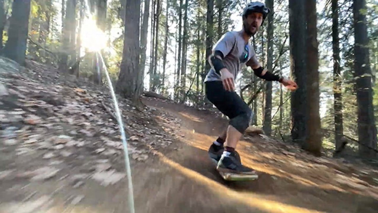 One-Wheeling Through The Woods