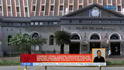 Comelec Comm. Guanzon, pinagsabihan ang mga may nakabinbing petisyon sa Comelec na huwag munang magsalita tungkol dito | UB
