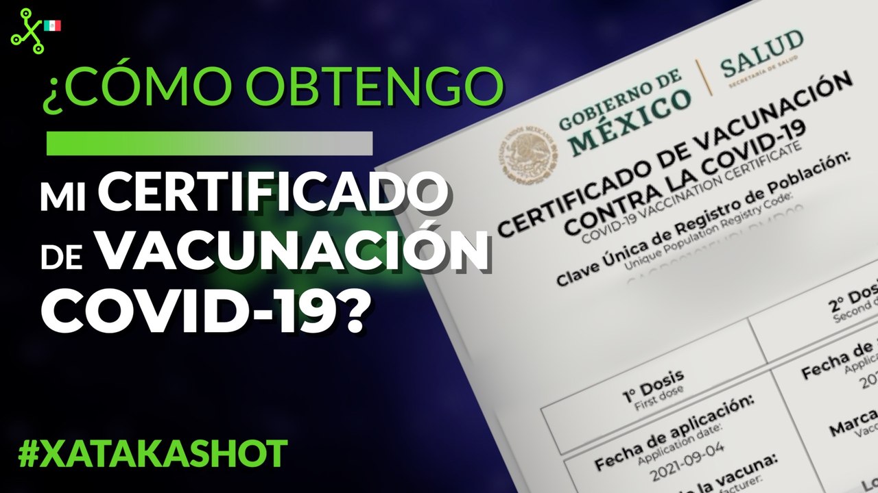 Cómo obtener CERTIFICADO DE VACUNACIÓN COVID-19...