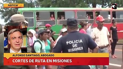 Cortes de ruta en Misiones
