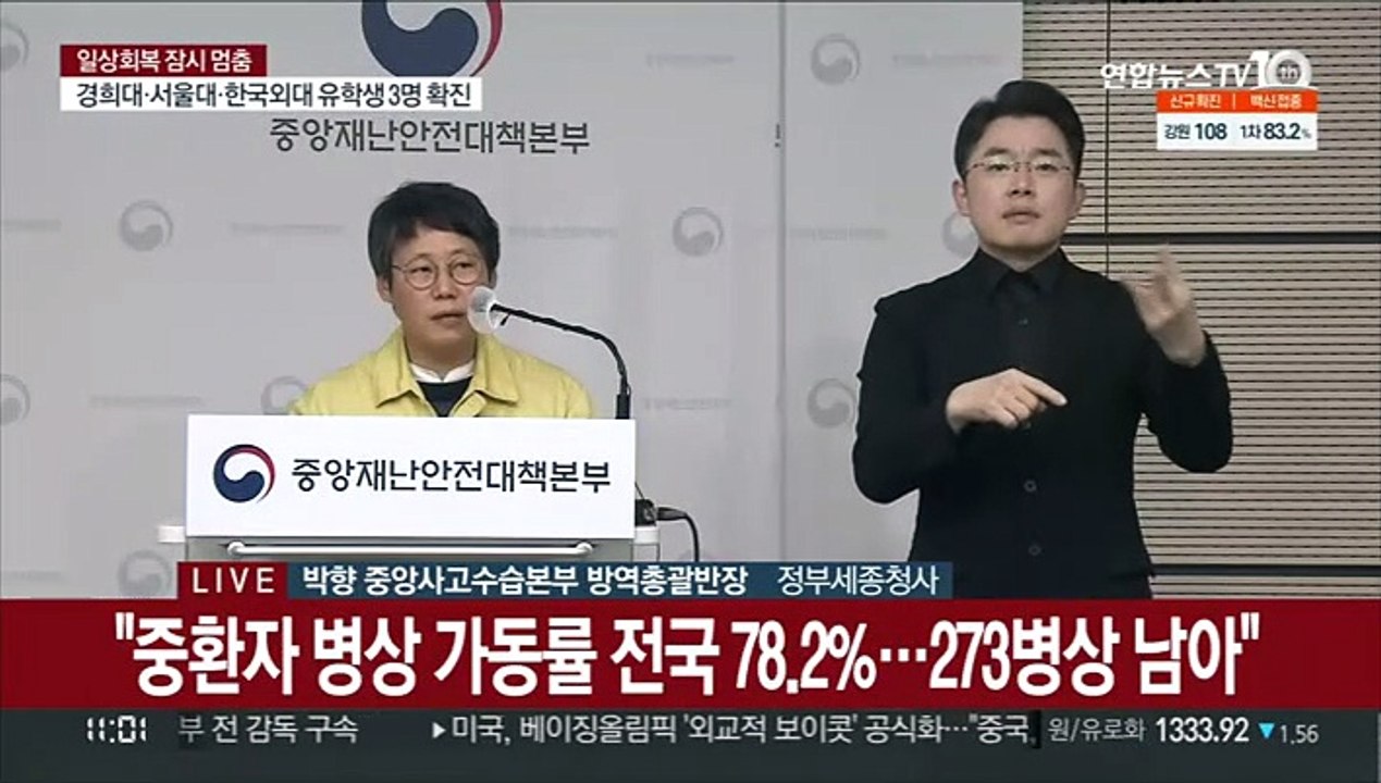 [현장연결] 중대본 "거점전담병원 2곳 추가 지정…600개 병상 활용"