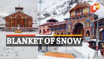 WATCH: Snowfall Envelops Kedarnath & Badrinath Dhams In Uttarakhand