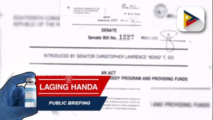 Maayos na pabahay para sa mga informal settler, isa sa isinusulong ni Sen. Bong Go sa pamamagitan ng SB 1227 o Rental Housing Subsidy Act