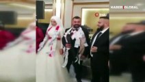İstanbul Beylikdüzü'ndeki bir düğünde damada pompalı tüfek taktılar!