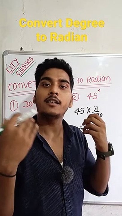 Convert Degree to Radian | convert Degree to Radian in Hindi | convert Degree to Radian mathematical tool #cityclasses